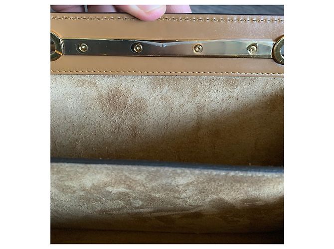 Borsa a tracolla Fendi Touch in pelle sabbia Marrone chiaro - vista 6