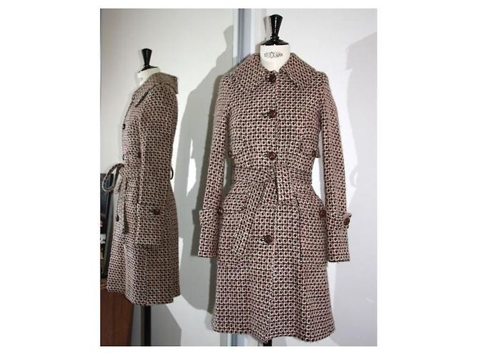 Abrigo de lana rosa Patrizia Pepe Talla 36 - vista 2