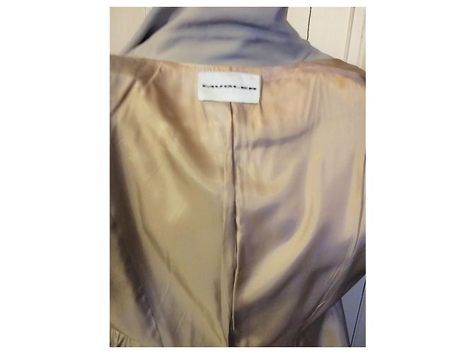 Thierry Mugler MUGLER JACKET SOFT CREPE CROSSOVER GRAPHIC SIGNED T 38/40 Beige - view 2