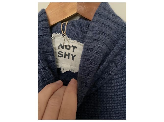 Autre Marque Jersey Not Shy Cashmere Azul Marino de Cachemira - vista 10