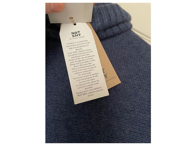 Autre Marque Jersey Not Shy Cashmere Azul Marino de Cachemira - vista 4