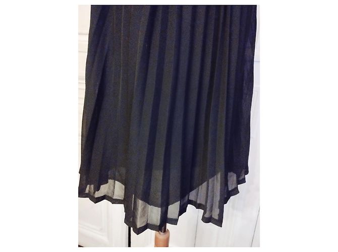 Yumi Kim YUMI TUNIKAKLEID KLEID RELIEF ROSETTEN Plissierte RÜCKENVERSCHLÜSSE S M/L ODER S 42 Schwarz - Ansicht 5