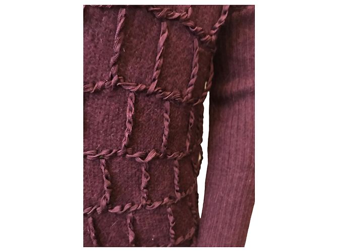 Catherine Malandrino Pulloverkleid aus Alpaka Dunkelviolett - Ansicht 2