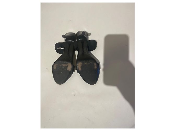 Mule Gucci in pelle nera 38.5 Nero - vista 6
