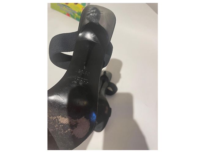 Mule Gucci in pelle nera 38.5 Nero - vista 7