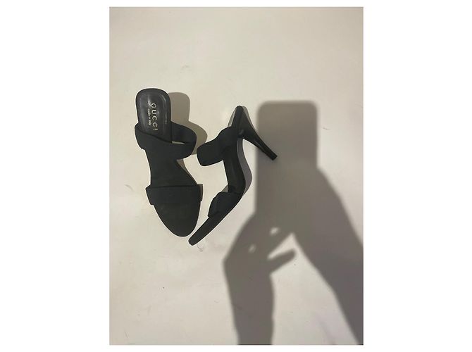Mule Gucci in pelle nera 38.5 Nero - vista 9
