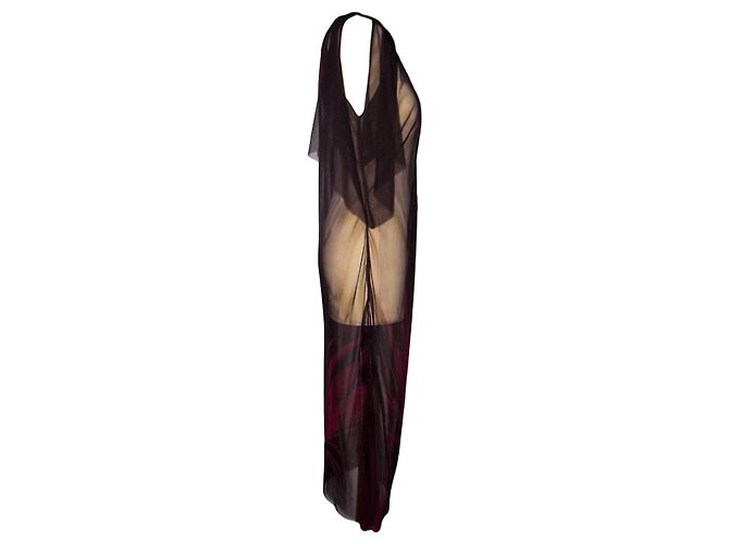 ANTIK BATIK ON KLEID KLEID VOILE MESH BUTTERFLIES TM OR 36/40 Schokolade - Ansicht 5