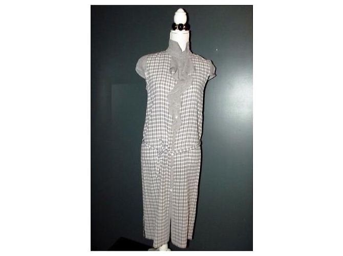 VANESSA BRUNO MINIMALISTISCHES SCHICKES KLEID LAVALIERE ATHE SILK VOILE T 38 - Ansicht 6