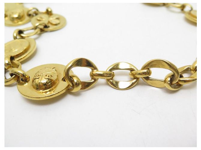 Medaillon CINTURA CHANEL COLLANA CATENA MEDAGLIONI TRIFOGLIO COCCINELLA COCO T80 cintura D'oro - vista 4