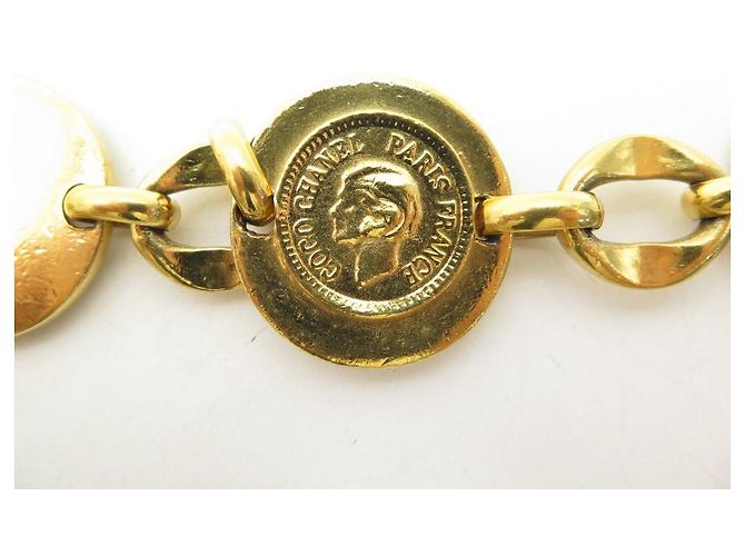 Medaillon CINTURA CHANEL COLLANA CATENA MEDAGLIONI TRIFOGLIO COCCINELLA COCO T80 cintura D'oro - vista 6