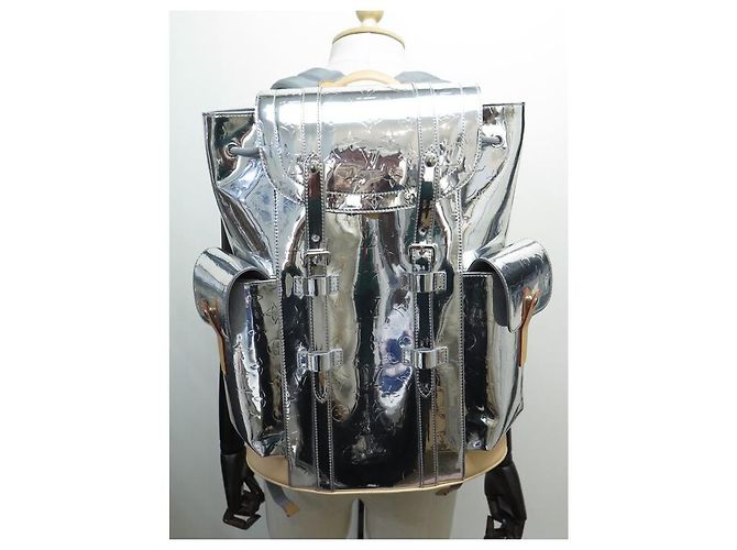NEW LOUIS VUITTON CHRISTOPHER MONOGRAM MIROR SILVER BACKPACK BACKPACK Silvery - view 6