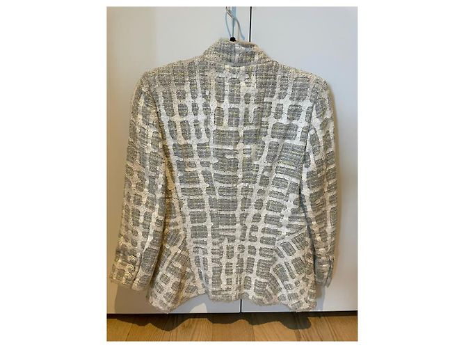 Cambon Chanel Jacke Türkis Acryl - Ansicht 2