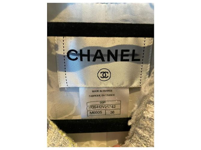 Cambon Chanel Jacke Türkis Acryl - Ansicht 3