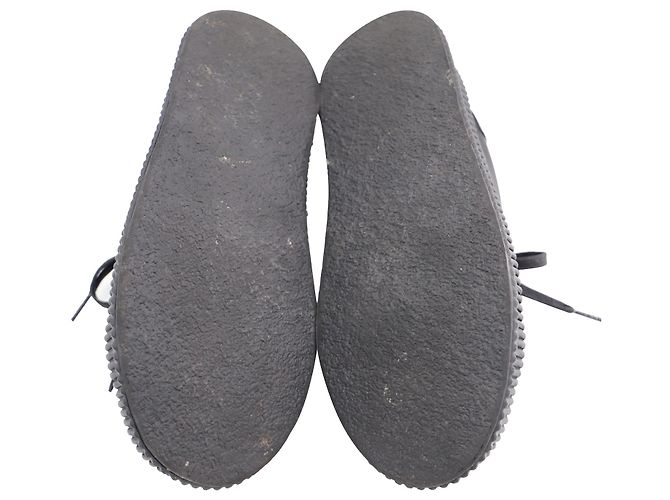 Sneakers Platform Jil Sander in pelle nera - vista 5