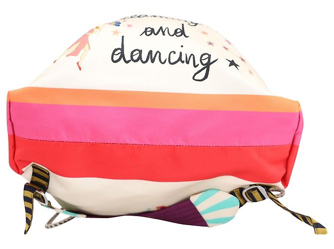 Etro "Start Dreaming and Dancing Print" Drawstring Backpack in Multicolor Viscose - view 7