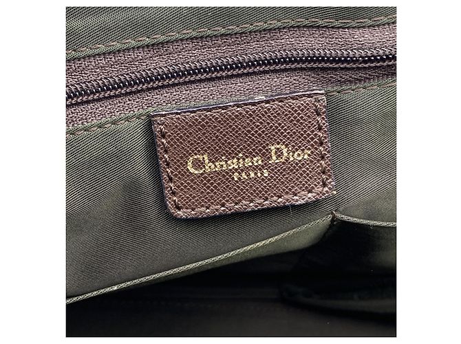 Dior Borsa a tracolla con borsa a tracolla in pelle marrone - vista 4