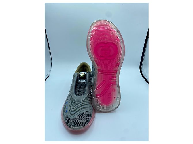 Gucci ULTRAPACE R Sneaker Grau Rosa Sohle - Ansicht 3