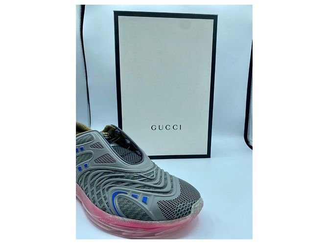 Gucci ULTRAPACE R Sneaker Grau Rosa Sohle - Ansicht 4