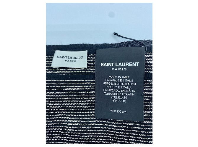 Yves Saint Laurent Fular gris de Yves-Saint-Laurent - vista 5