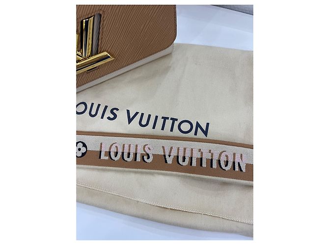 Louis Vuitton Twist MM Handtasche Leder Creme Haselnuss - Ansicht 3