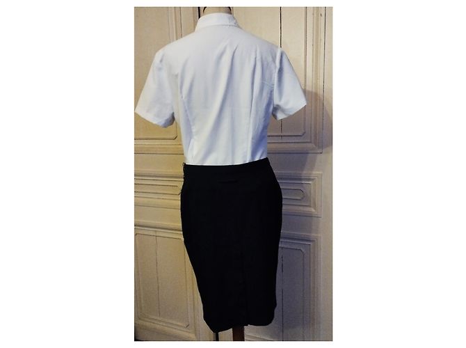 Jean Paul Gaultier FALDA GAULTIER FALDA RECTO VERSO L IMPERTINENTE 12 BOTONES T 40 Azul marino - vista 12