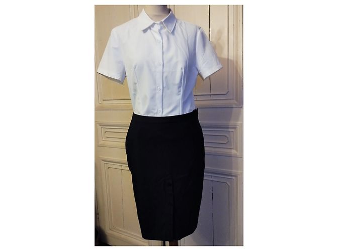 Jean Paul Gaultier FALDA GAULTIER FALDA RECTO VERSO L IMPERTINENTE 12 BOTONES T 40 Azul marino - vista 2