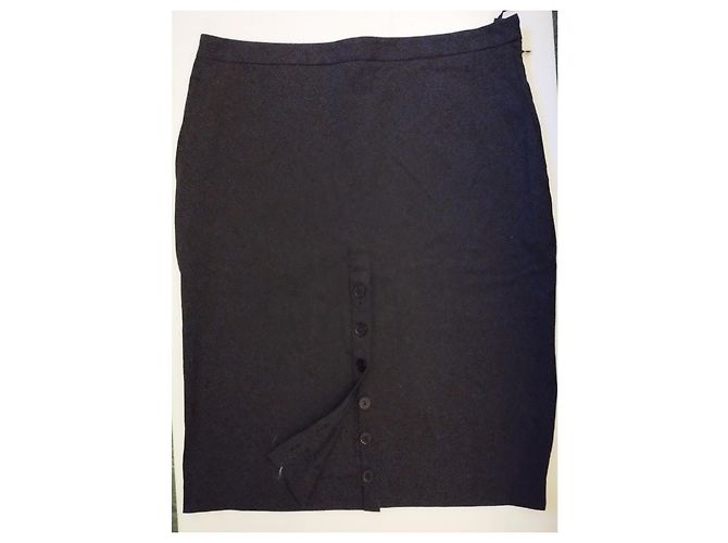 Jean Paul Gaultier FALDA GAULTIER FALDA RECTO VERSO L IMPERTINENTE 12 BOTONES T 40 Azul marino - vista 4