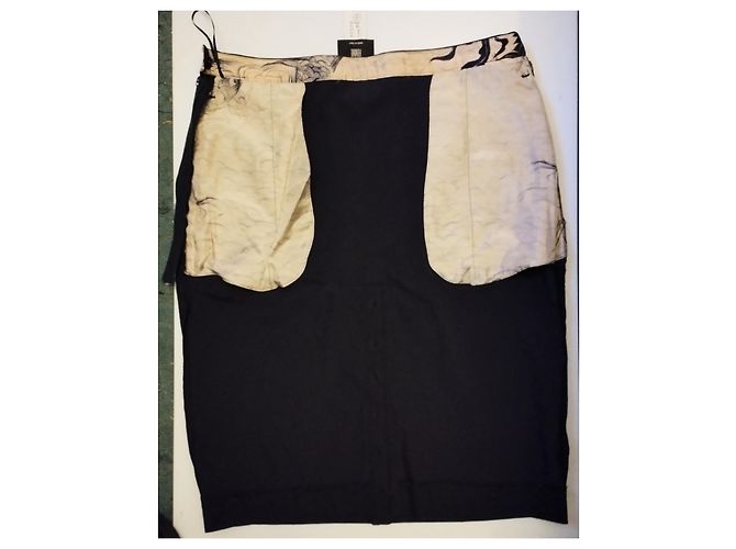 Jean Paul Gaultier FALDA GAULTIER FALDA RECTO VERSO L IMPERTINENTE 12 BOTONES T 40 Azul marino - vista 5