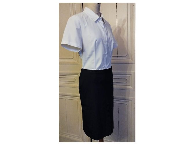 Jean Paul Gaultier FALDA GAULTIER FALDA RECTO VERSO L IMPERTINENTE 12 BOTONES T 40 Azul marino - vista 8