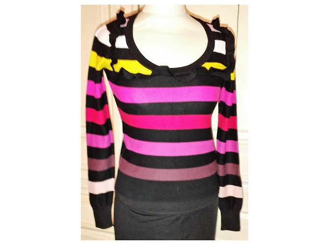 Sonia Rykiel pour H&M SONIA RYKIEL FOR H&M BAYADERE TS-PULLOVER MIT RÜSCHEN Mehrfarben - Ansicht 2