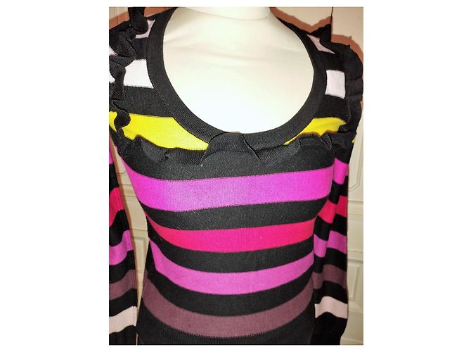 Sonia Rykiel pour H&M SONIA RYKIEL FOR H&M BAYADERE TS-PULLOVER MIT RÜSCHEN Mehrfarben - Ansicht 4