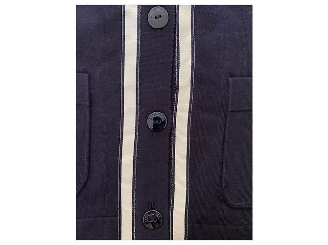 Cambon Cardigan Chanel Uniform Azul marino - vista 2