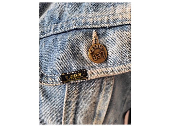 Autre Marque Blaue LEE Jeansjacke mit Print - Ansicht 4