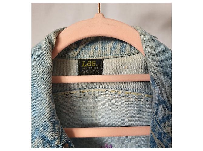 Autre Marque Blaue LEE Jeansjacke mit Print - Ansicht 5