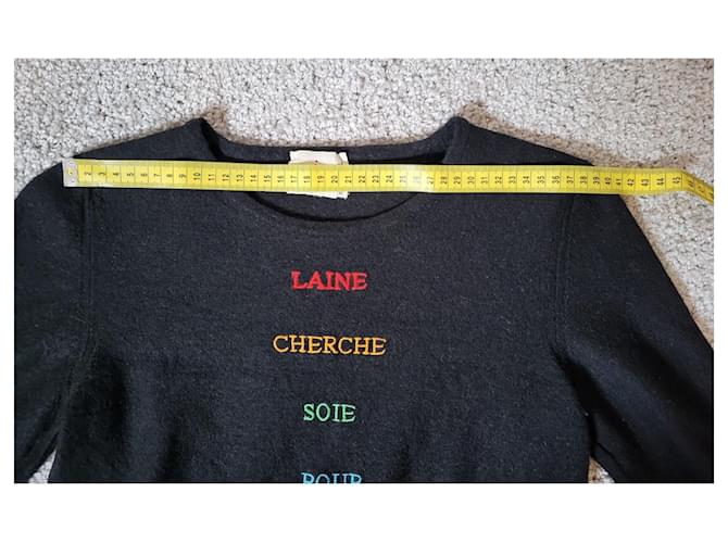 Sonia Rykiel kurzer Wollpullover schwarz - Ansicht 3