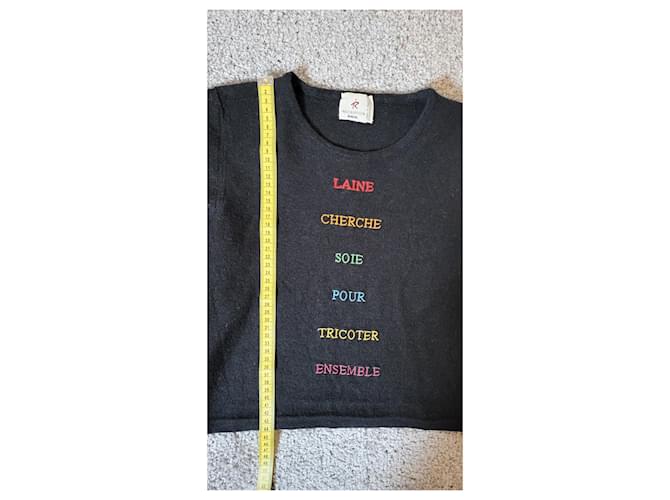 Sonia Rykiel kurzer Wollpullover schwarz - Ansicht 4