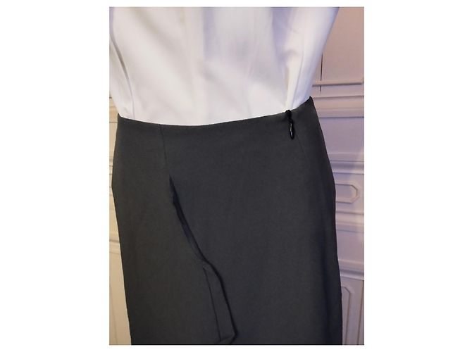 Christian Lacroix FALDA LACROIX FALDA APERTURA SERPENTINA T 36 Gris antracita - vista 2