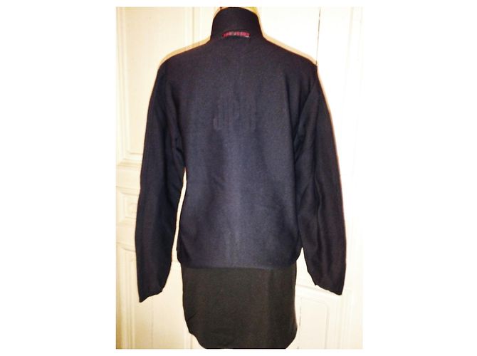 JEAN PAUL GAULTIER JACKE PULLOVER JACKE gefüttert ZIP RELIEFS RÜCKEN S XL ODER T 40 AN T 44 Marineblau - Ansicht 2