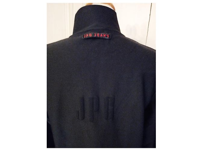 JEAN PAUL GAULTIER JACKE PULLOVER JACKE gefüttert ZIP RELIEFS RÜCKEN S XL ODER T 40 AN T 44 Marineblau - Ansicht 3