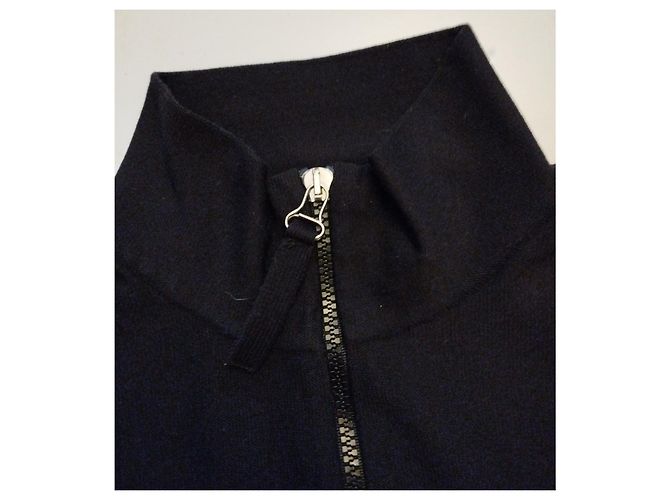 JEAN PAUL GAULTIER JACKE PULLOVER JACKE gefüttert ZIP RELIEFS RÜCKEN S XL ODER T 40 AN T 44 Marineblau - Ansicht 6