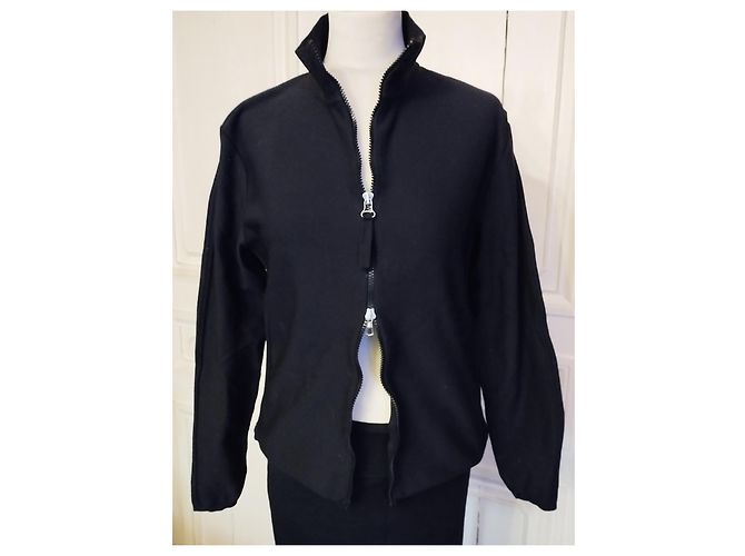 JEAN PAUL GAULTIER JACKE PULLOVER JACKE gefüttert ZIP RELIEFS RÜCKEN S XL ODER T 40 AN T 44 Marineblau - Ansicht 9