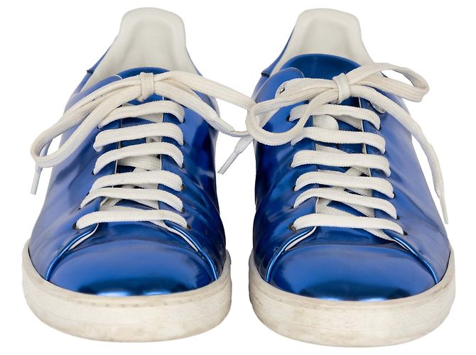 Sneakers Louis Vuitton blu metallizzato - vista 2