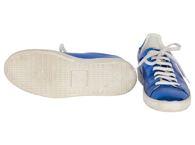 Sneakers Louis Vuitton blu metallizzato - vista 3