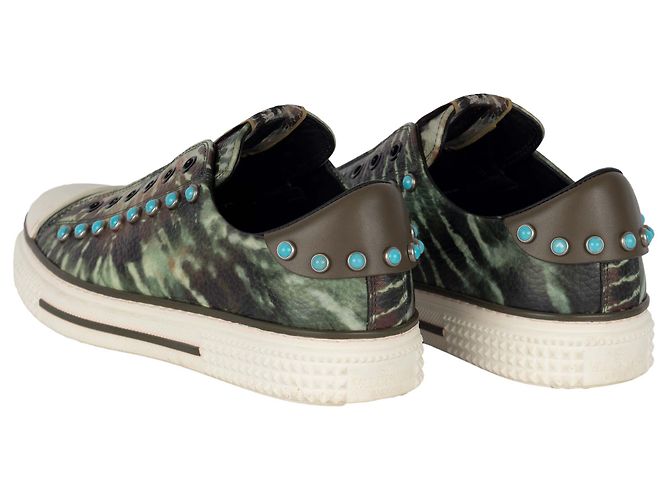 Sneakers Tie Dye Rockstud Valentino Multicolore - vista 3