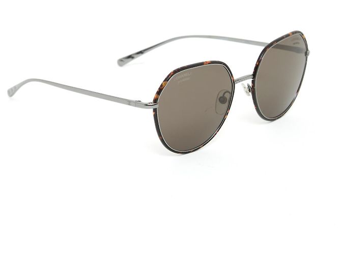 Chanel Runde Brille 2022 Braun - Ansicht 3