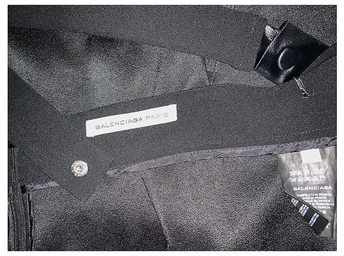 Pantalones Balenciaga de seda negro - vista 12
