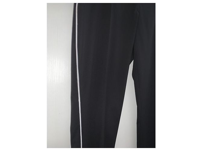 Calça Louis Vuitton Preta de Lã Preto - vista 2