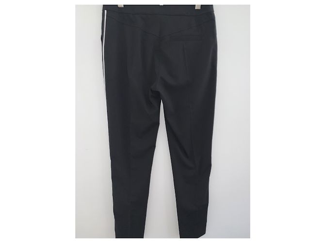 Calça Louis Vuitton Preta de Lã Preto - vista 3