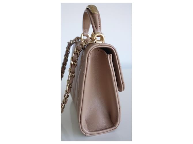 Timeless Mini borsa Chanel classica beige - vista 10