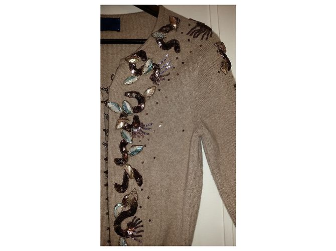 Chaleco Balmain de cachemira marrón hielo Marrón claro - vista 7